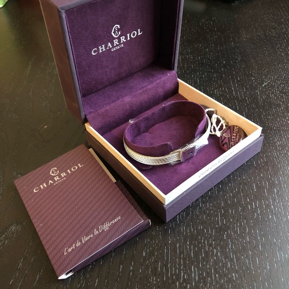 🔆 CHARRIOL Sterling Silver Square Lock bracelet - Picture 4 of 6